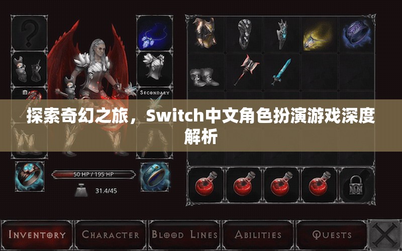 探索奇幻之旅，Switch中文角色扮演游戲深度解析