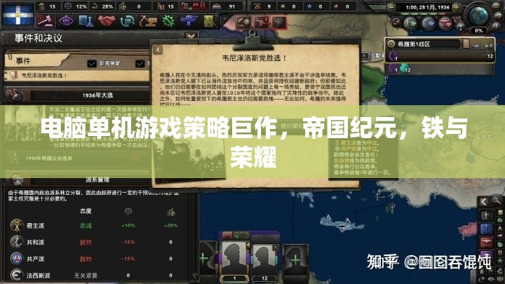 帝國紀元，鐵與榮耀——電腦單機游戲策略巨作