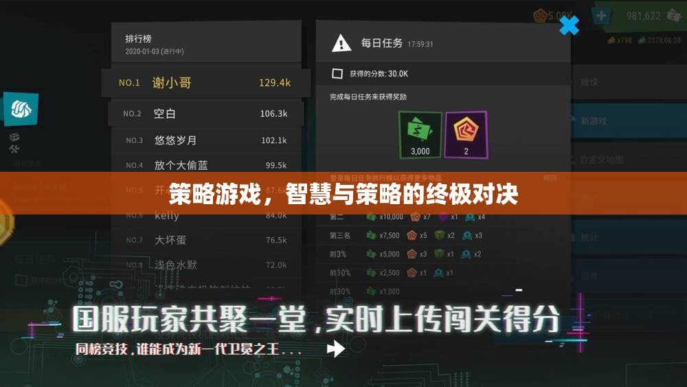 智慧與策略的巔峰對決，策略游戲的終極挑戰(zhàn)