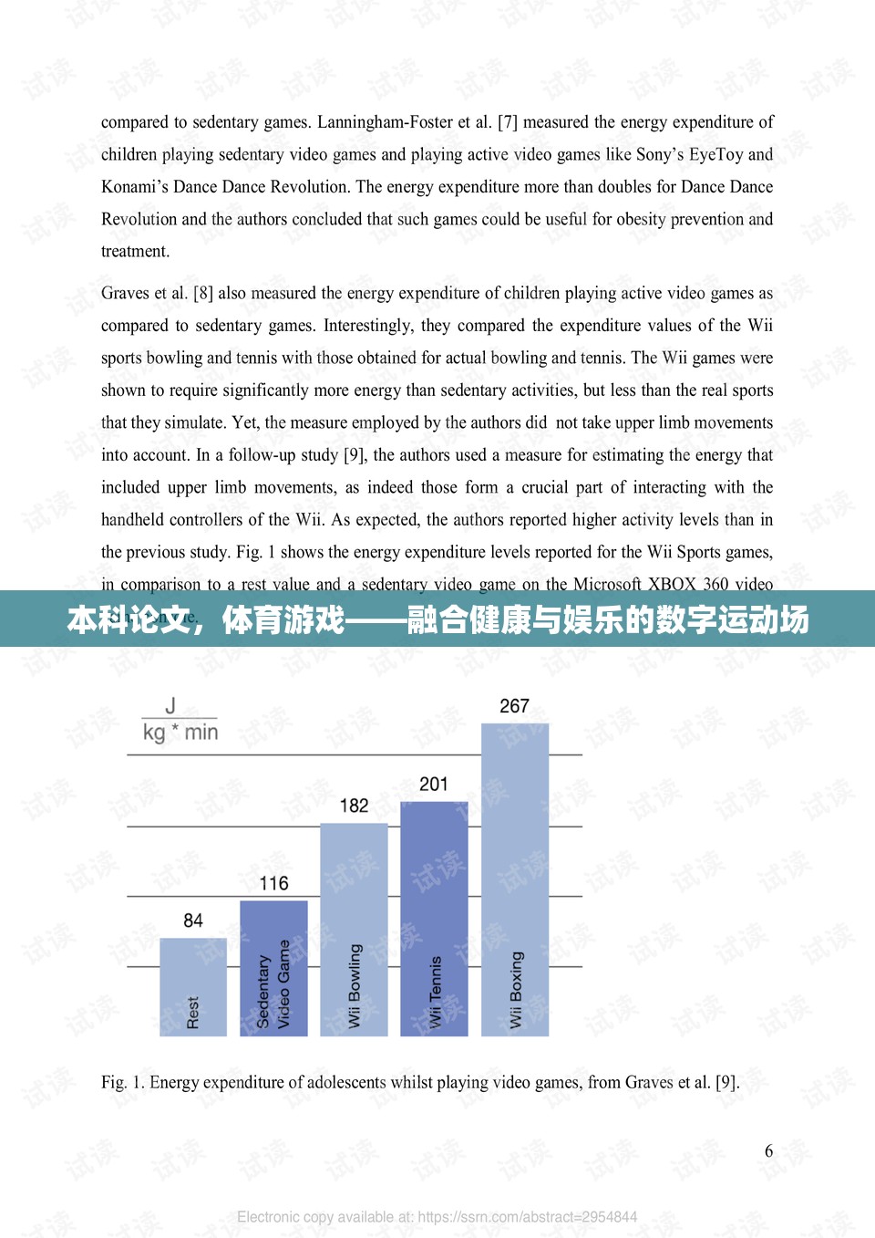 本科論文，體育游戲——融合健康與娛樂的數(shù)字運動場