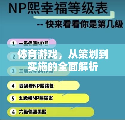 體育游戲，從策劃到實(shí)施的全面解析