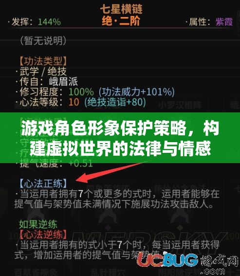 游戲角色形象保護策略，構建虛擬世界的法律與情感防線