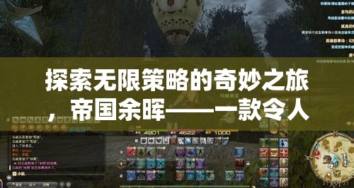 探索無(wú)限策略的奇妙之旅，帝國(guó)余暉——一款令人上癮的模擬策略游戲