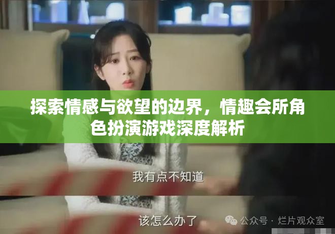 情感與欲望的邊界探索，情趣會所角色扮演游戲的深度解析