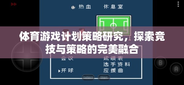 競技與策略的完美融合，體育游戲計劃策略研究