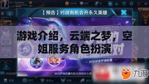 云端之夢，空姐服務角色扮演的夢幻游戲體驗