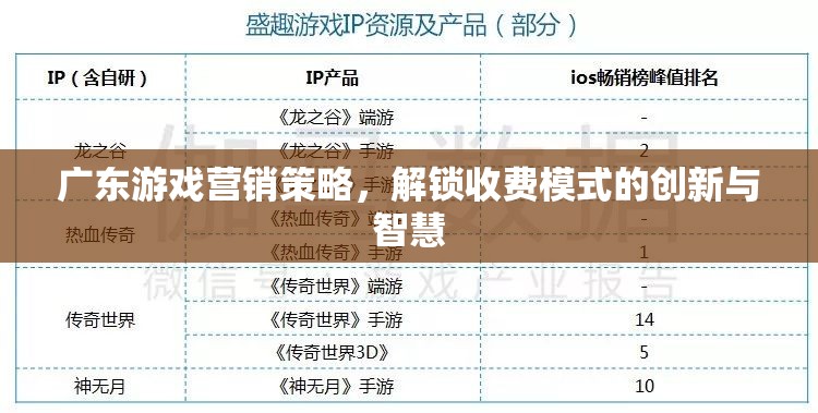 廣東游戲營(yíng)銷策略，解鎖收費(fèi)模式的創(chuàng)新與智慧