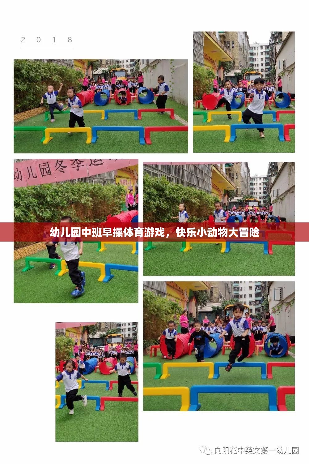 快樂小動物大冒險，幼兒園中班早操體育游戲