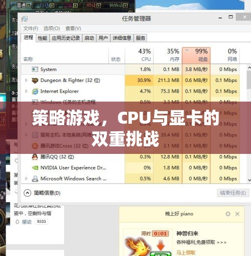 策略游戲，CPU與顯卡的雙重挑戰(zhàn)