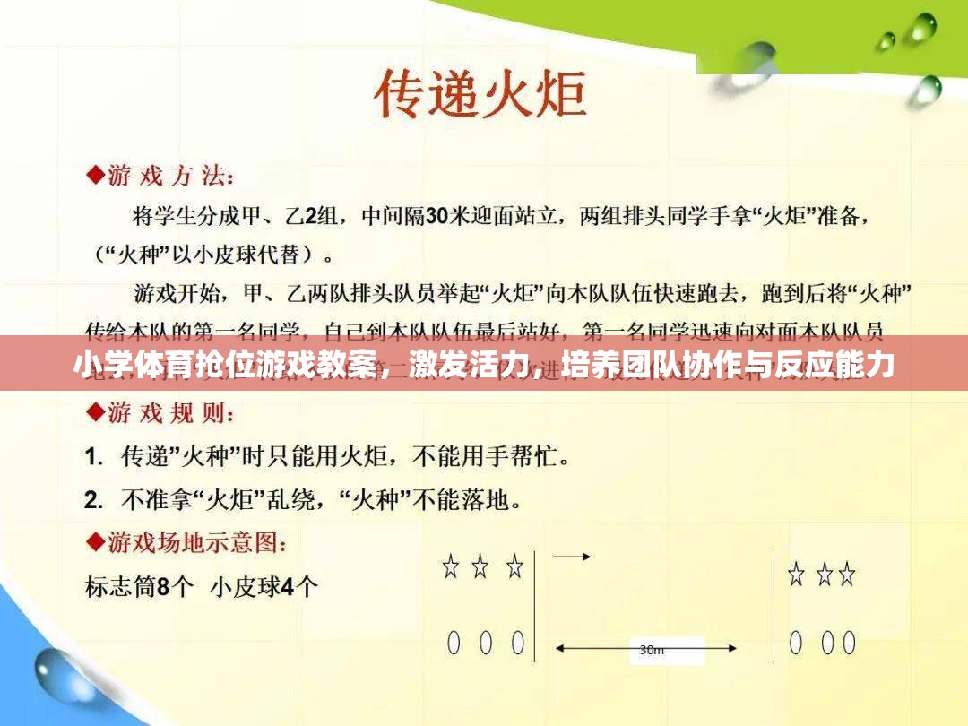 小學體育搶位游戲，激發(fā)活力，培養(yǎng)團隊協(xié)作與反應能力的創(chuàng)新教案