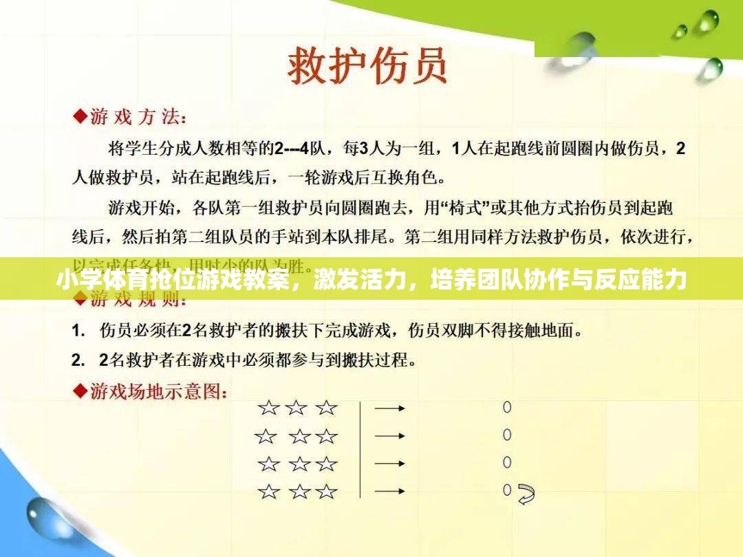 小學體育搶位游戲，激發(fā)活力，培養(yǎng)團隊協(xié)作與反應能力的創(chuàng)新教案