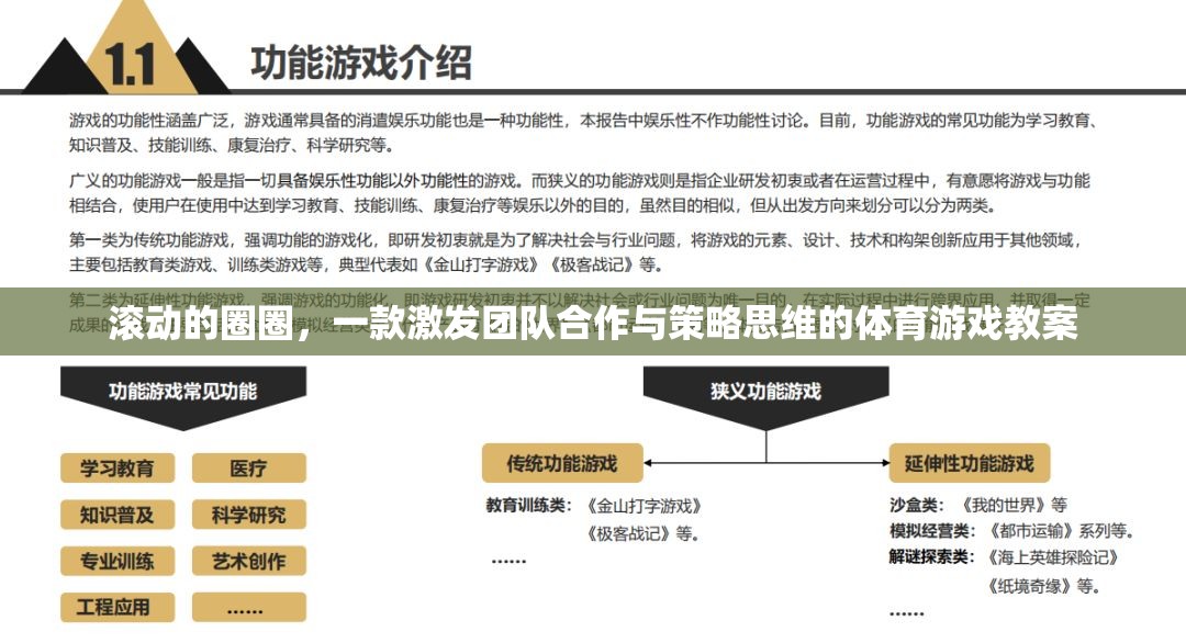 滾動的圈圈，激發(fā)團隊合作與策略思維的體育游戲教案