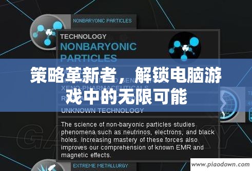 策略革新者，解鎖電腦游戲中的無限可能