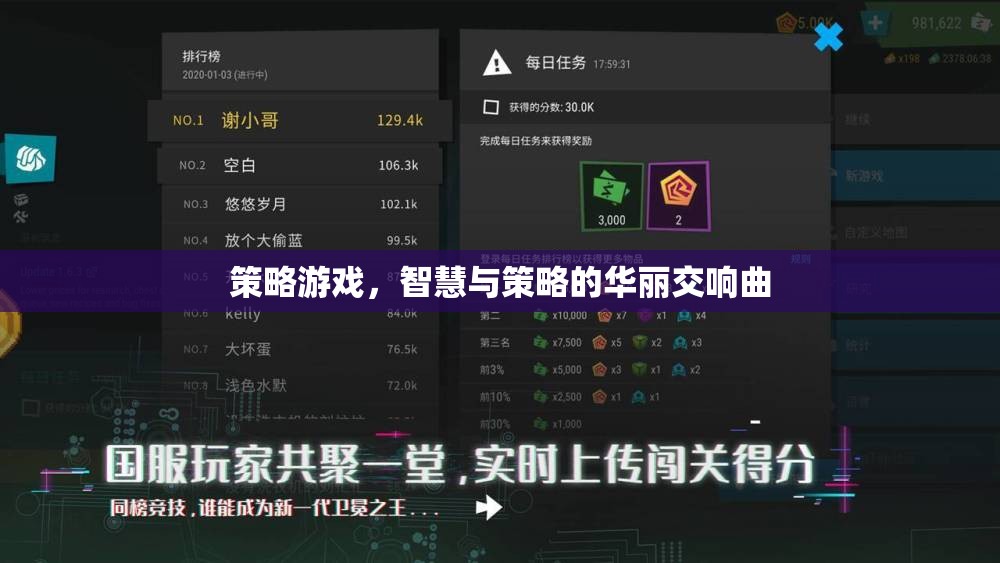 智慧與策略的華麗交響曲，策略游戲