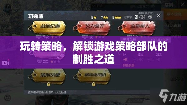 解鎖游戲策略部隊的制勝之道，玩轉策略