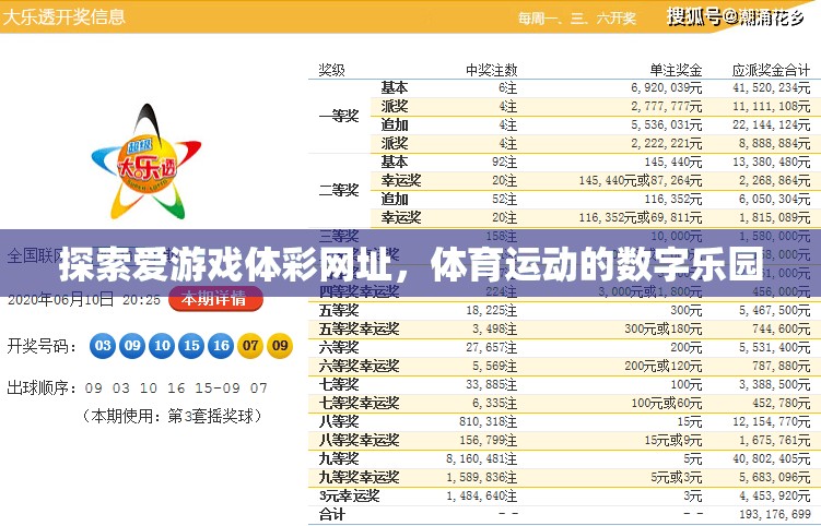 探索數(shù)字樂園，愛游戲體彩網(wǎng)址的體育競技新體驗