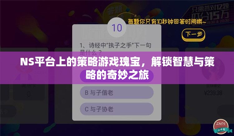 NS平臺(tái)上的策略游戲瑰寶，解鎖智慧與策略的奇妙之旅