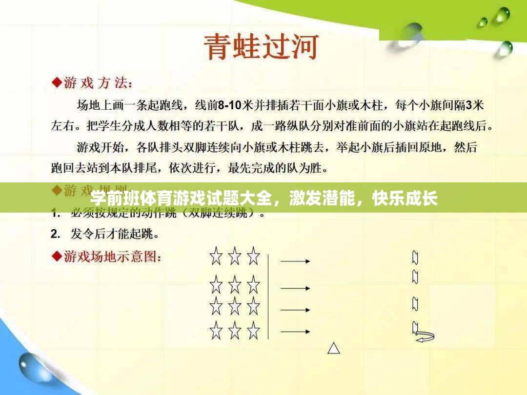 學(xué)前班體育游戲全攻略，激發(fā)潛能，快樂成長