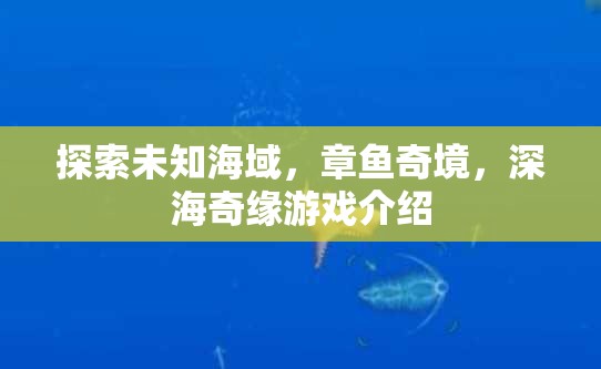 探索未知海域，章魚奇境，深海奇緣游戲介紹