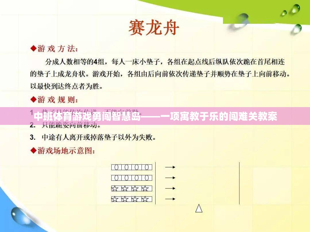 中班體育游戲，勇闖智慧島——寓教于樂的挑戰(zhàn)性學習體驗