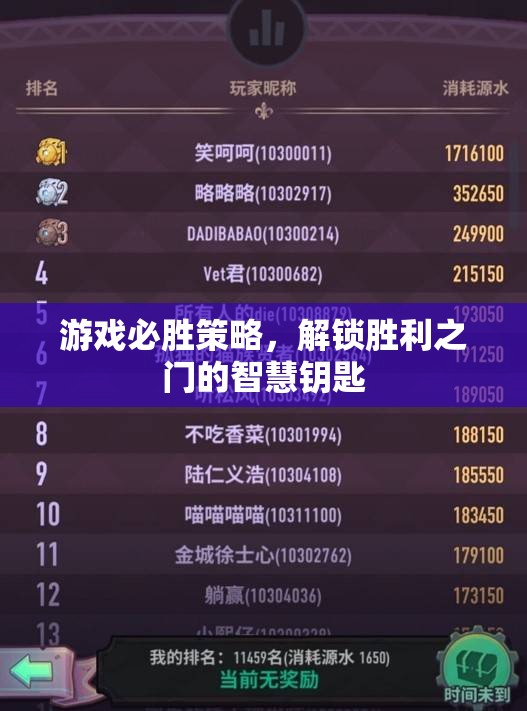 解鎖游戲勝利之門的智慧鑰匙，必勝策略