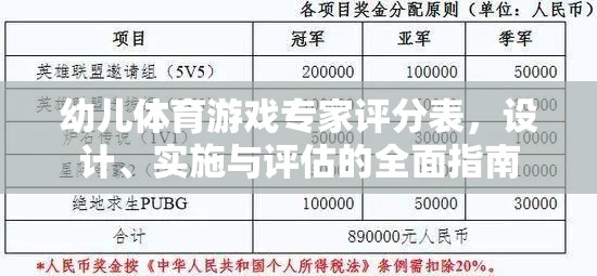 幼兒體育游戲?qū)＜以u(píng)分表，設(shè)計(jì)、實(shí)施與評(píng)估的全面指南