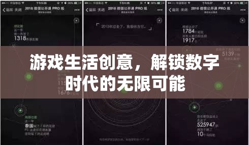 游戲生活創(chuàng)意，解鎖數(shù)字時代的無限可能