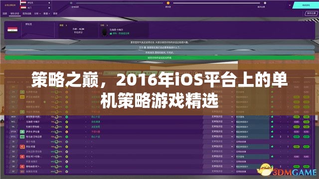 2016年iOS平臺(tái)上的單機(jī)策略游戲精選，策略之巔