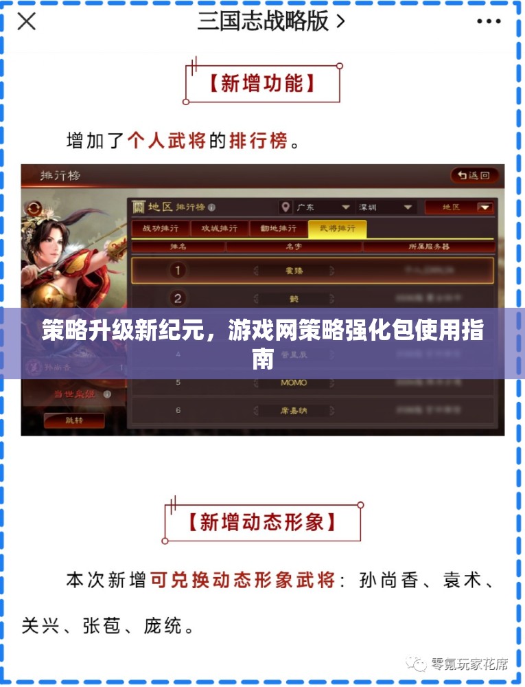 策略升級新紀元，游戲網(wǎng)策略強化包使用指南