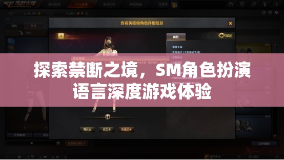 禁斷之境的探索，SM角色扮演語言深度游戲體驗