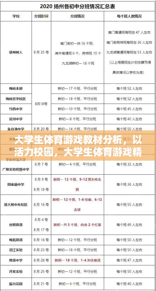 活力校園，大學(xué)生體育游戲精選教材的分析與探討