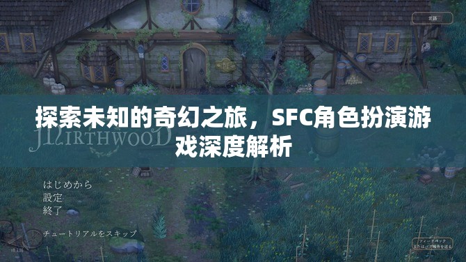 探索未知的奇幻之旅，SFC角色扮演游戲深度解析