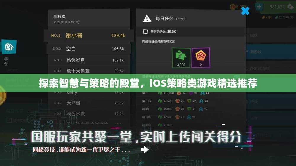 探索智慧與策略的殿堂，iOS策略類游戲精選推薦