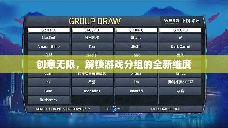 創(chuàng)意無限，解鎖游戲分組的全新維度