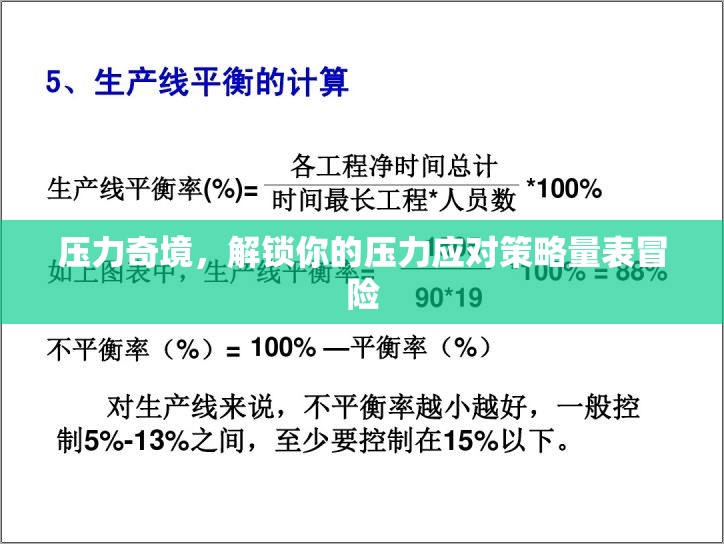 解鎖壓力奇境，探索你的壓力應(yīng)對(duì)策略量表冒險(xiǎn)