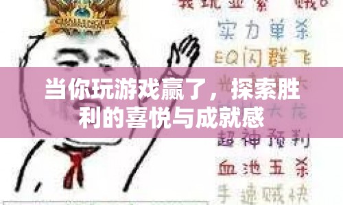 探索勝利的喜悅與成就感，游戲贏家的心理體驗(yàn)