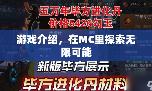 探索無限可能，MC游戲世界揭秘