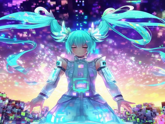 初音未來與我的世界夢幻聯(lián)動，音樂與像素的交響曲