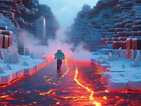 我的世界雪球巖漿冒險，探索奇妙指令之旅